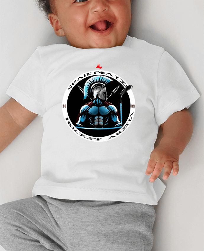 Tee Shirt Baby short-sleeved with pressure Hockey player, Sbytiates HOCKEY ARENA - Marseille manches courtes du designer Bobraïs