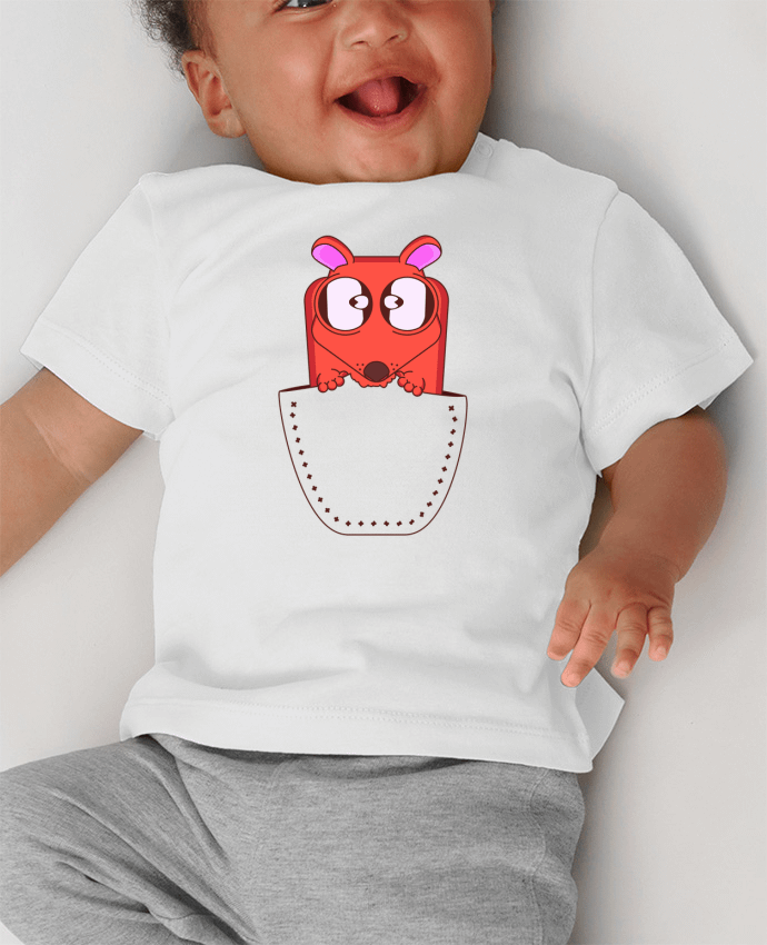 T-shirt bébé I EAT YOU manches courtes du designer Santiaguen