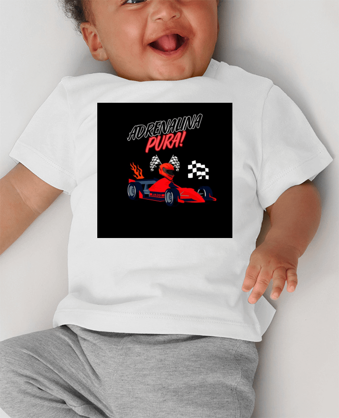 T-shirt bébé adrenalina pura manches courtes du designer cazadoras