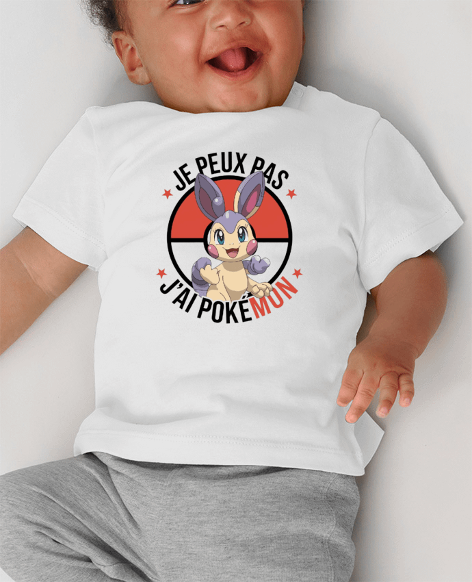 T-shirt bébé je peux pas j'ai Pokemon manches courtes du designer bwilfy