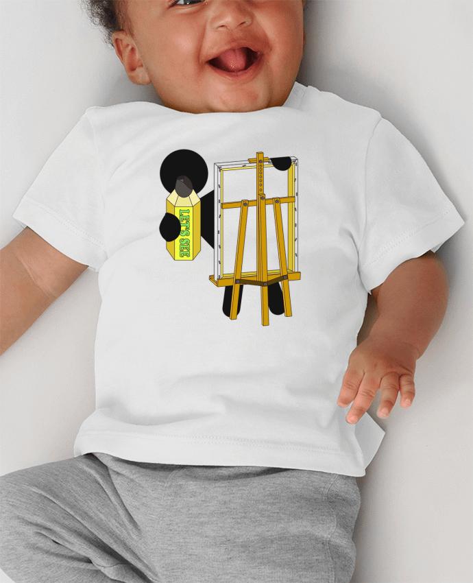 T-shirt bébé LET'S SEE manches courtes du designer Santiaguen