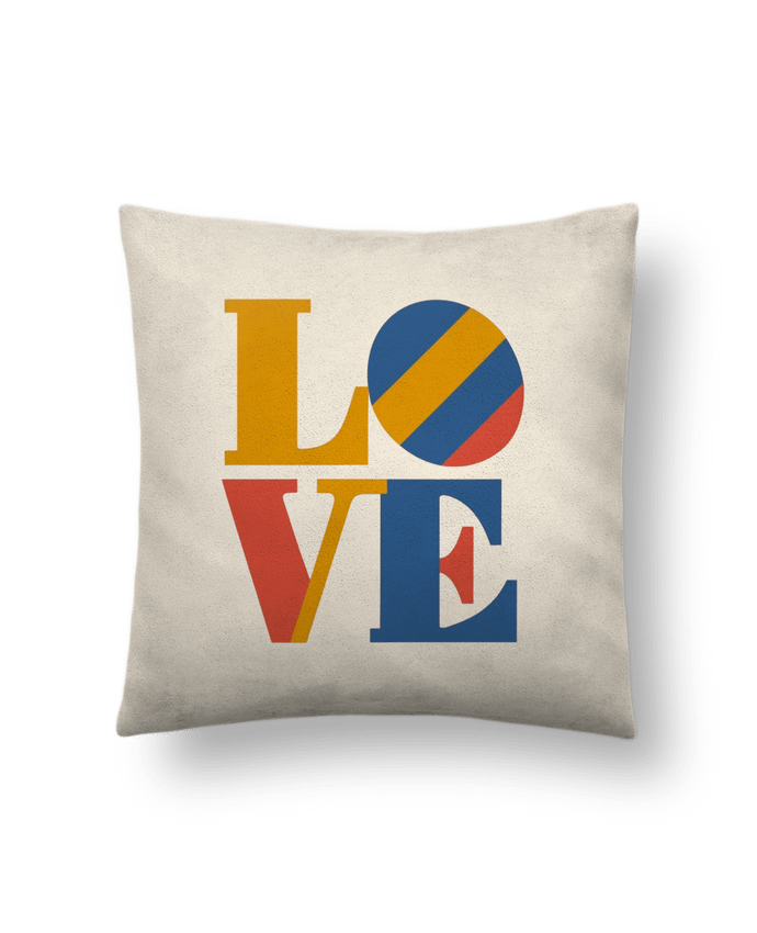 Coussin suédine Love par Adnane