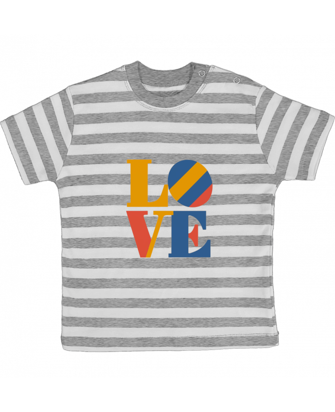 Tee-shirt bébé à rayures Love par Adnane