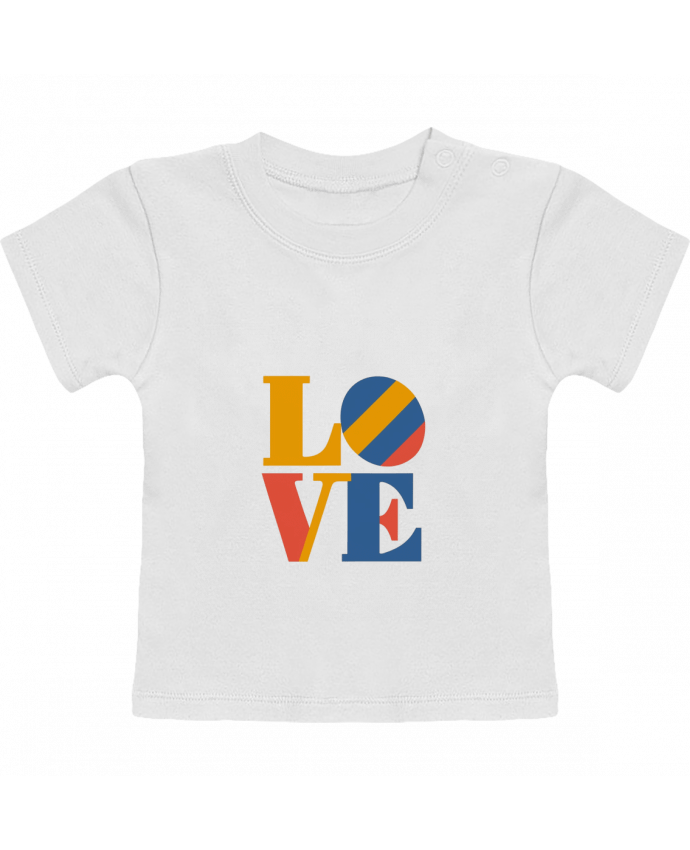 T-shirt bébé Love manches courtes du designer Adnane