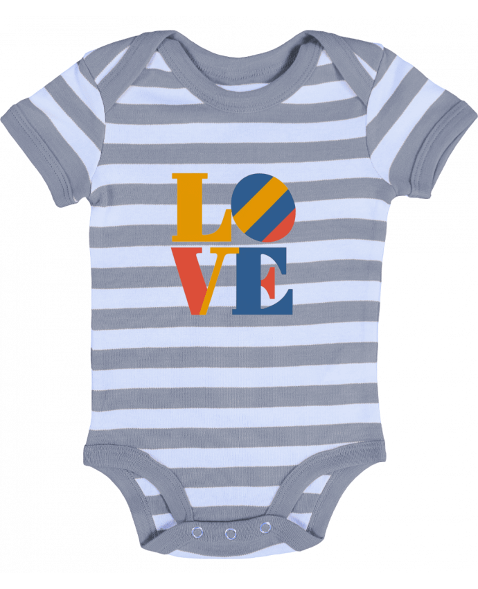 Body Bébé Rayé Love - Adnane