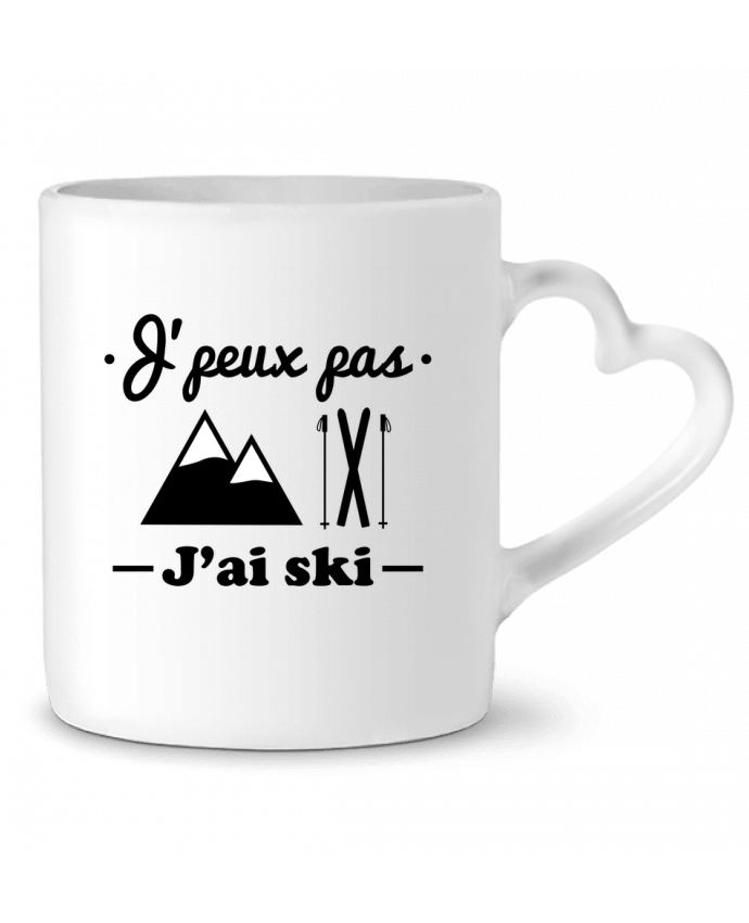 Taza Corazón J'peux pas j'ai ski por Benichan