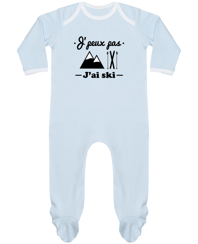 Body Pyjama Bébé J'peux pas j'ai ski par Benichan