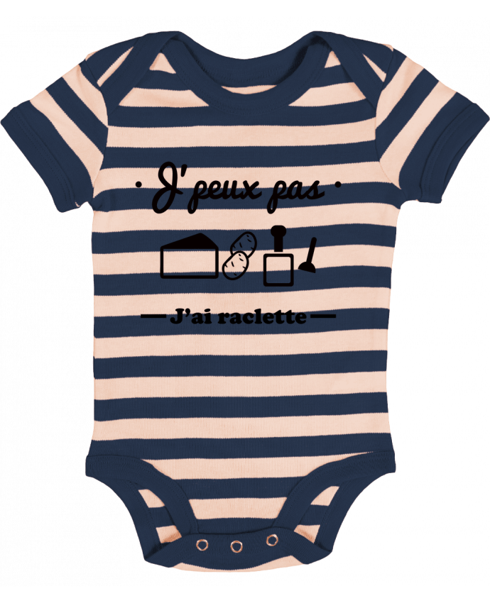 Baby Body striped J'peux pas j'ai raclette - Benichan