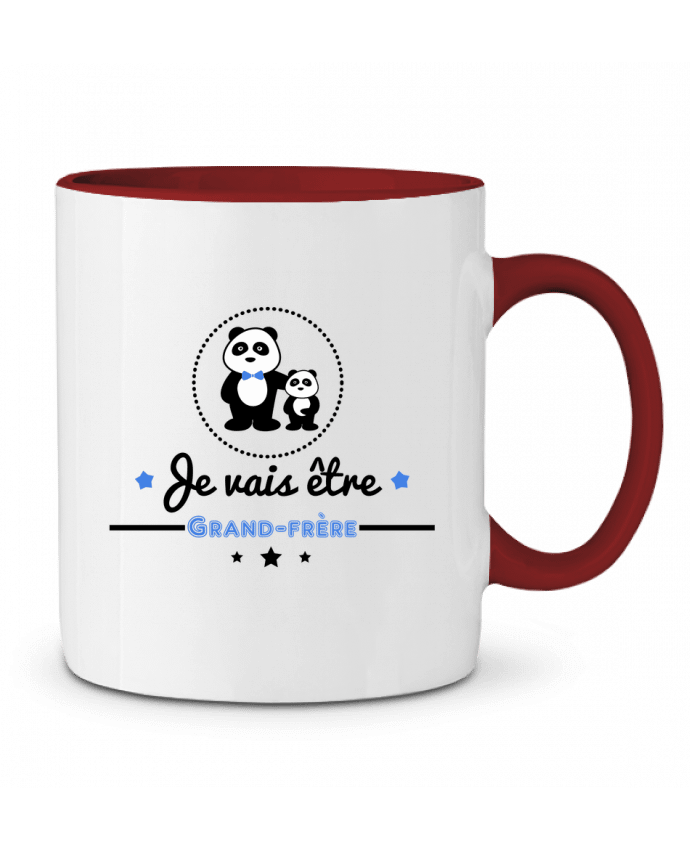 Mug bicolore Bientôt grand-frère - futur grand frère Benichan