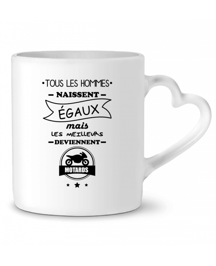 Mug Heart Tous les hommes ... les meilleurs deviennent motard, moto by Benichan