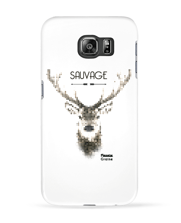 Coque Samsung Galaxy S6 Tête de cerf sauvage - Mauvaise Graine