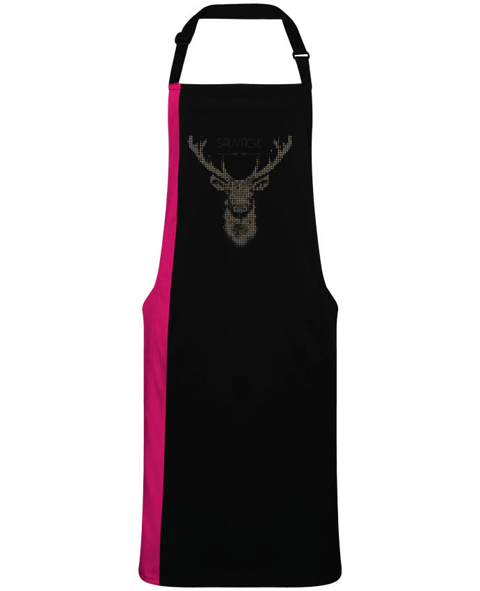 Two-tone long Apron Tête de cerf sauvage by  Mauvaise Graine