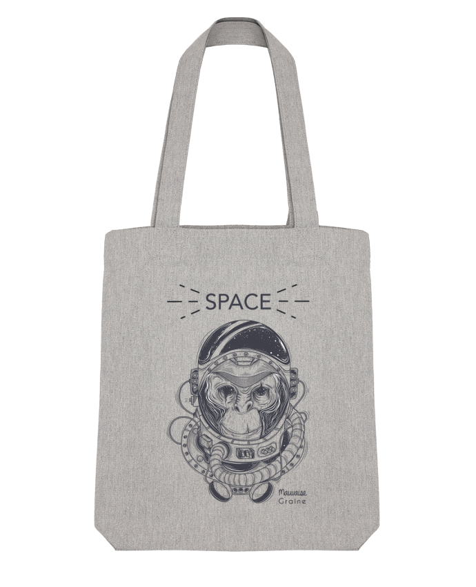 Tote Bag Stanley Stella Monkey space by Mauvaise Graine 