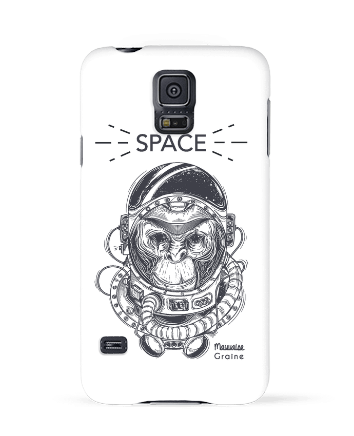 Case 3D Samsung Galaxy S5 Monkey space by Mauvaise Graine