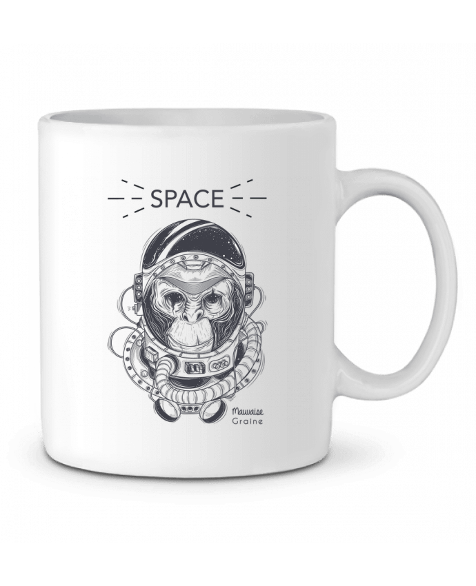 Ceramic Mug Monkey space by Mauvaise Graine