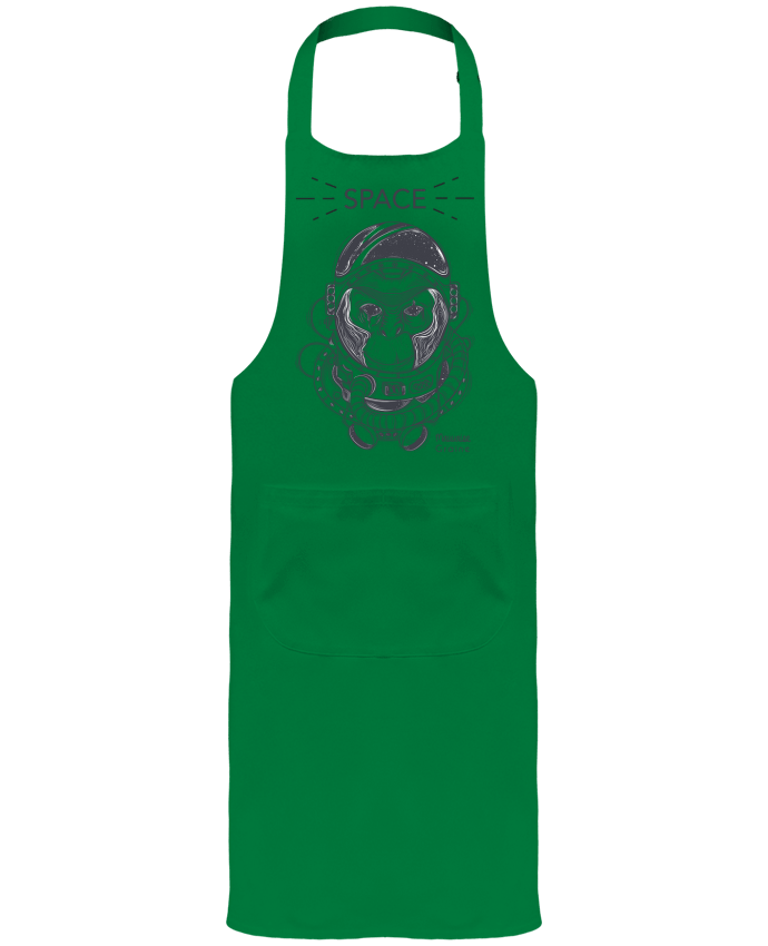 Garden or Sommelier Apron with Pocket Monkey space by Mauvaise Graine