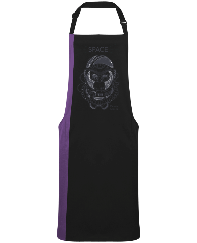 Tablier bicolore Monkey space par  Mauvaise Graine