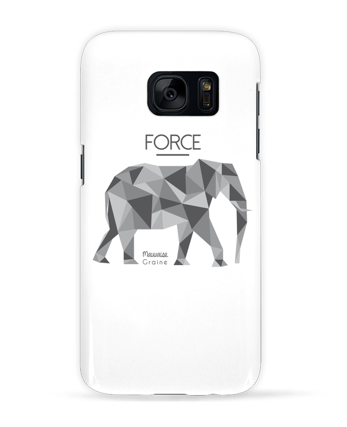 Case 3D Samsung Galaxy S7 Force elephant origami by Mauvaise Graine