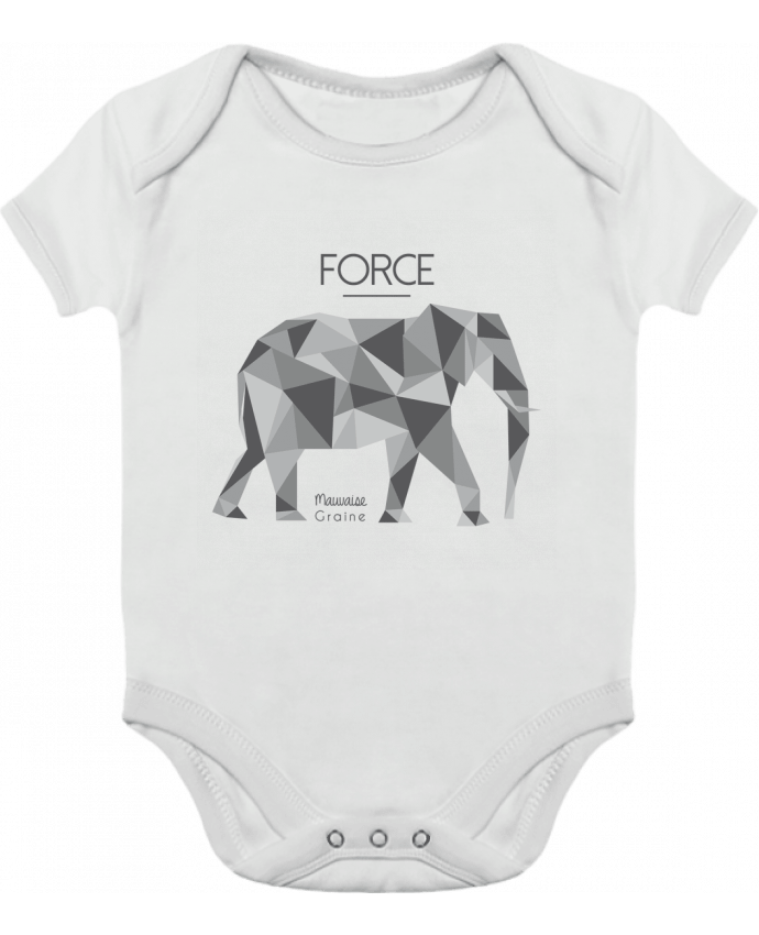Baby Body Contrast Force elephant origami by Mauvaise Graine