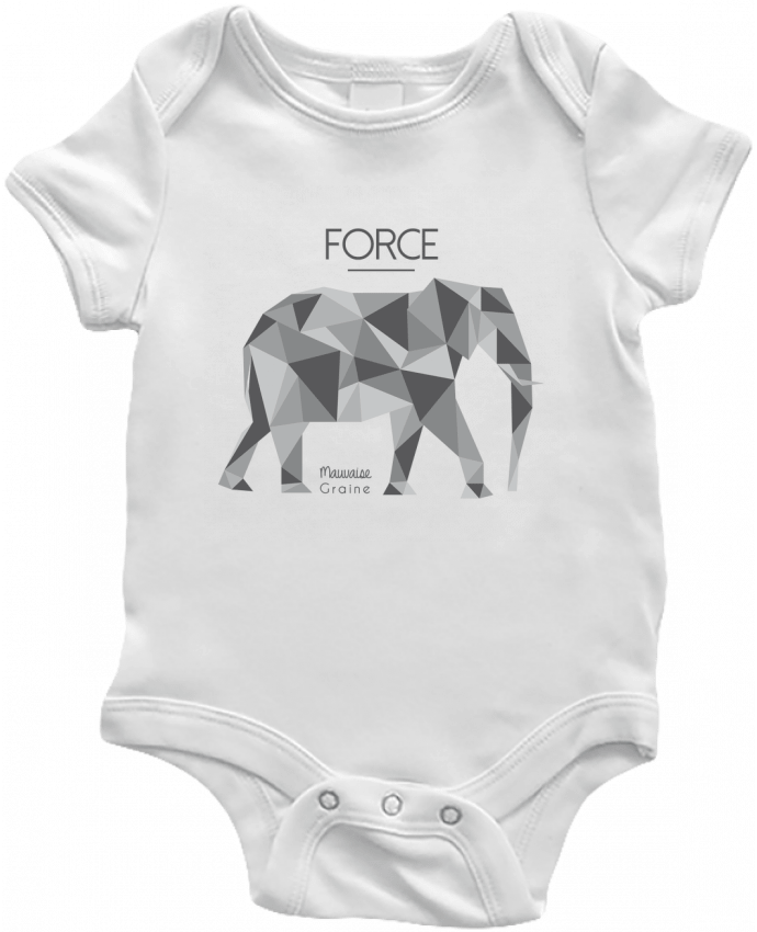 Baby Body Force elephant origami by Mauvaise Graine