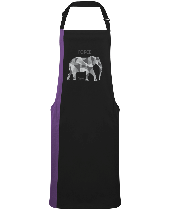 Two-tone long Apron Force elephant origami by  Mauvaise Graine