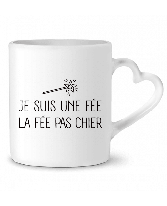 Taza Corazón Je suis une fée la fée pas chier por Freeyourshirt.com