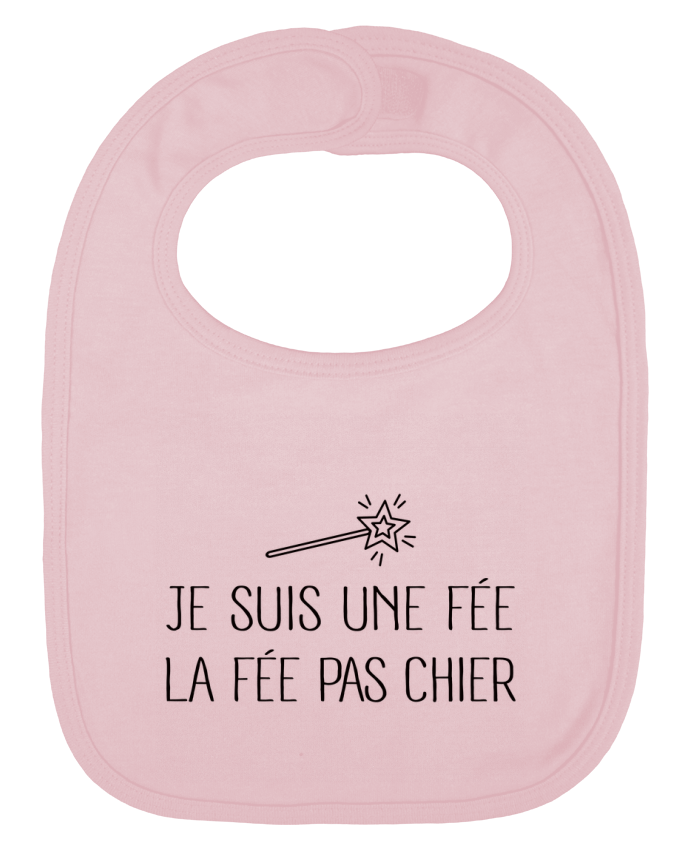 Bavoir bébé uni Je suis une fée la fée pas chier par Freeyourshirt.com