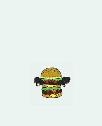 Tote-bag Skateburger par Salade