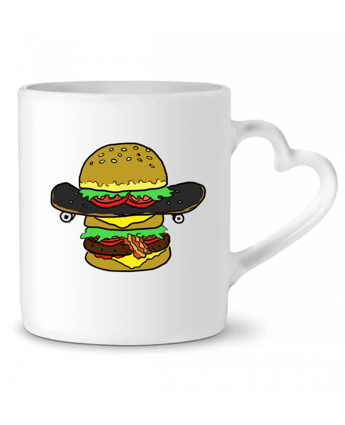 Taza Corazón Skateburger por Salade