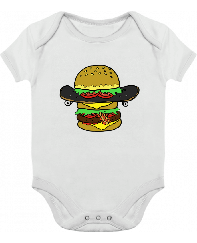 Body bébé manches contrastées Skateburger par Salade