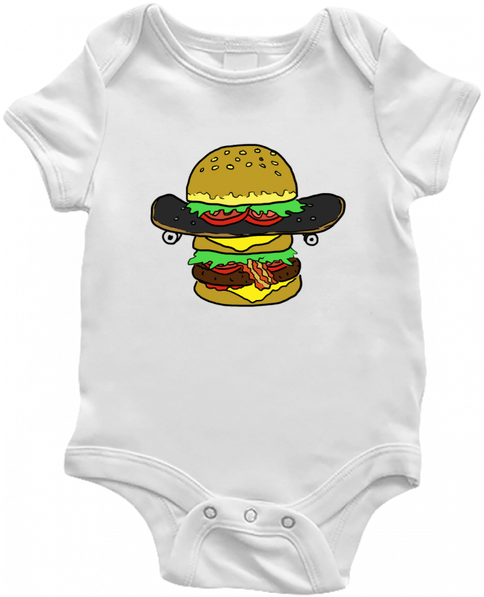 Body Bebé Skateburger por Salade