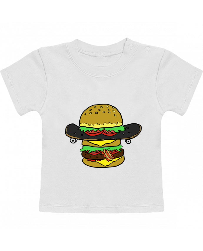 T-Shirt Baby Short Sleeve Skateburger manches courtes du designer Salade