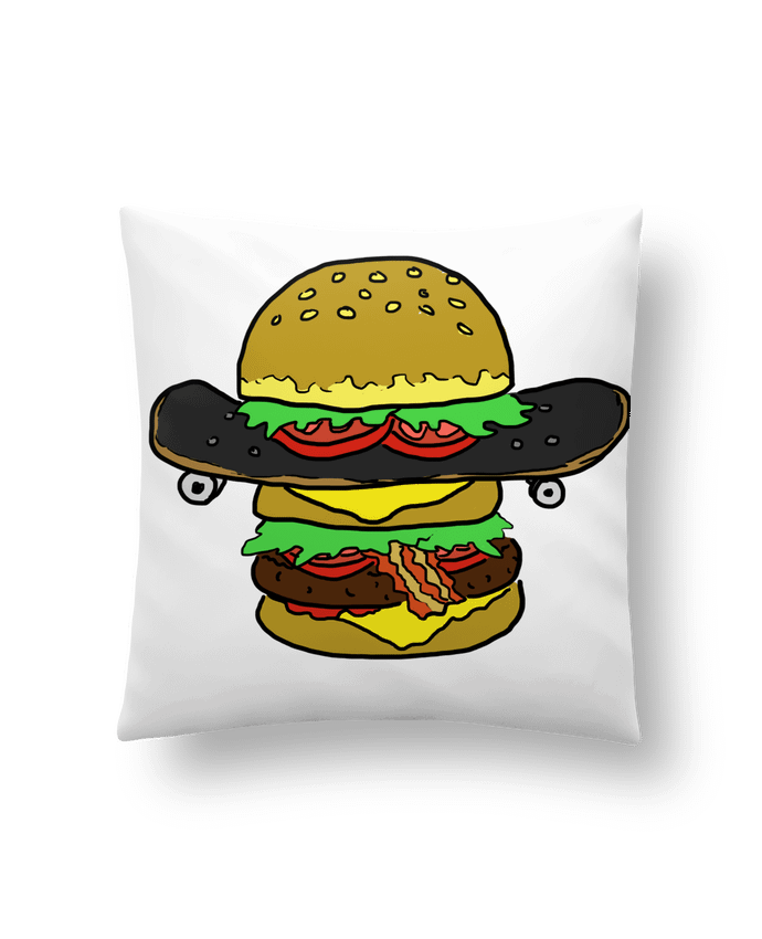 Cushion synthetic soft 45 x 45 cm Skateburger by Salade