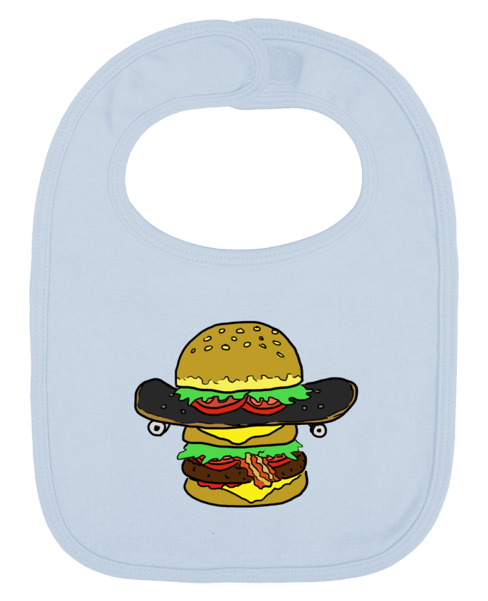 Bavoir bébé uni Skateburger par Salade