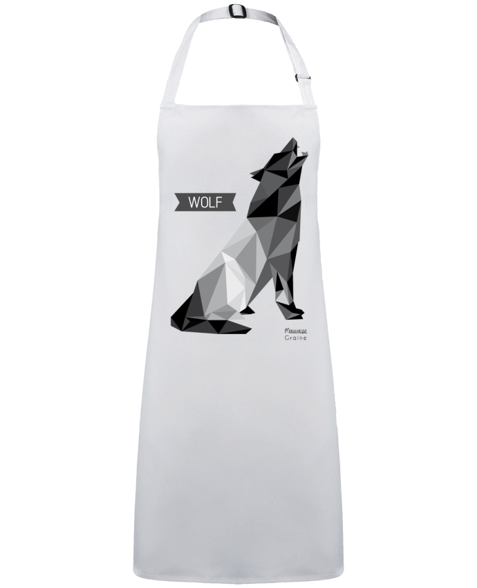 Tablier WOLF Origami par  Mauvaise Graine