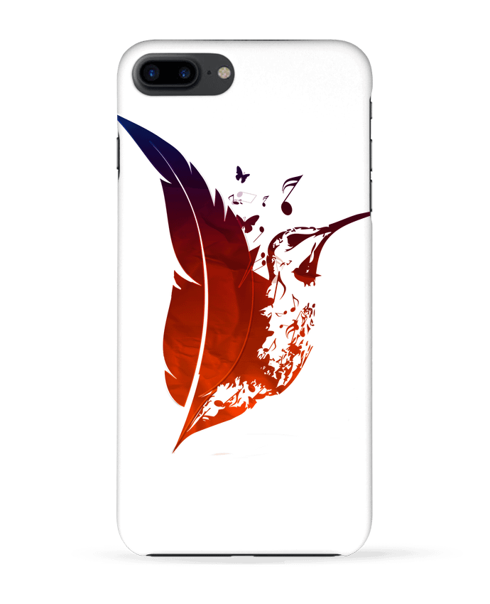 Coque iPhone 7 + plume colibri par Studiolupi