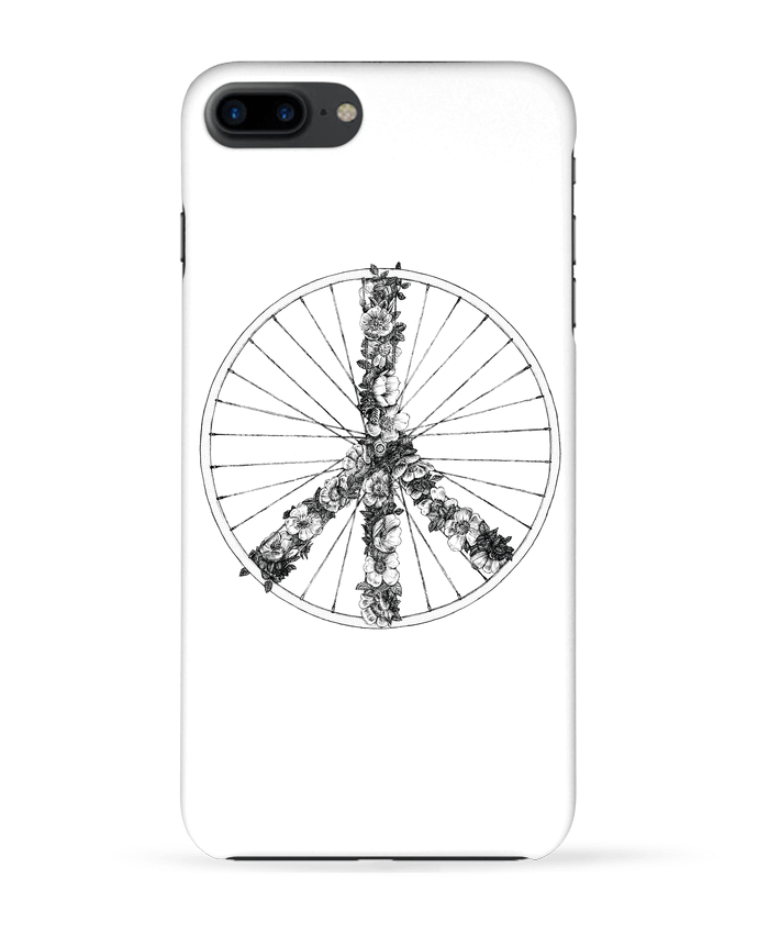 Coque iPhone 7 + Peace and Bike Lines par Florent Bodart