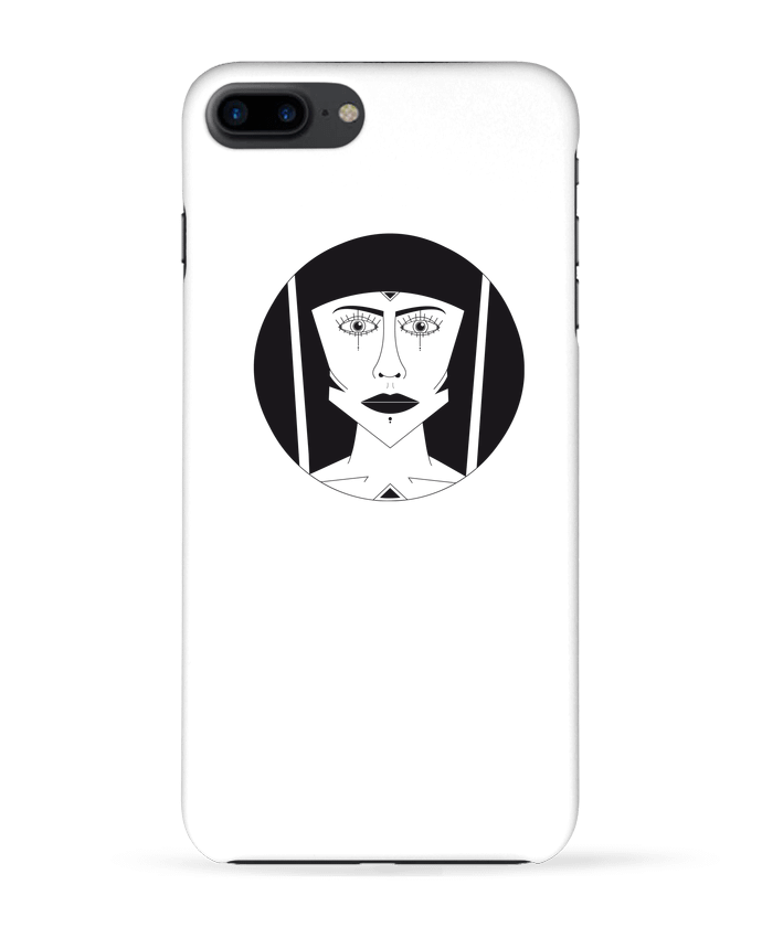 Coque iPhone 7 + Visage géométrique par Ambrestr