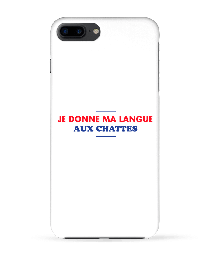 Case 3D iPhone 7+ Je donne ma langue aux chattes by tunetoo