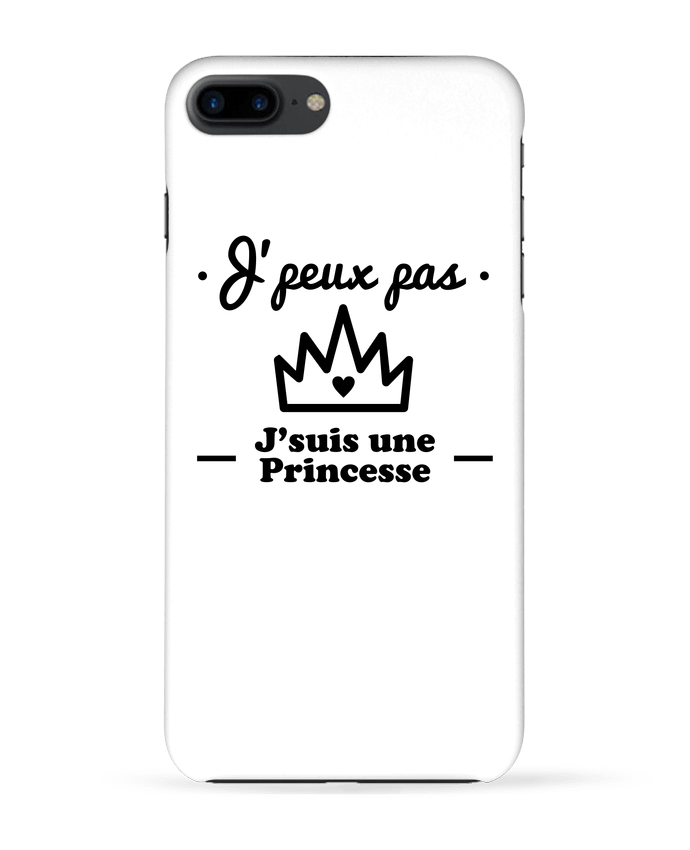 Coque iPhone 7 + J'peux pas j'suis une princesse, humour, citations, drôle par Benichan