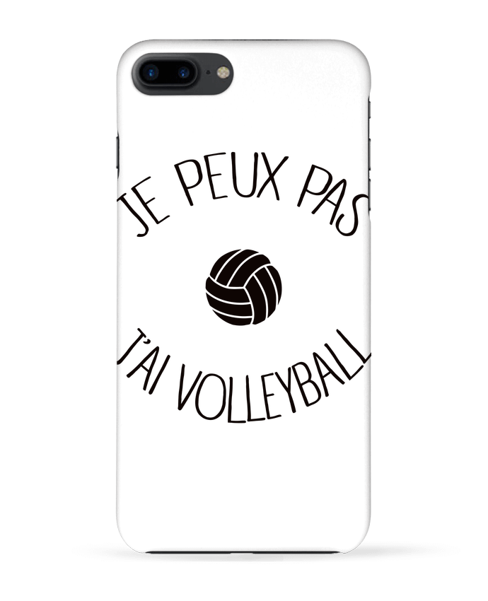 Coque iPhone 7 + Je peux pas j'ai volleyball par Freeyourshirt.com