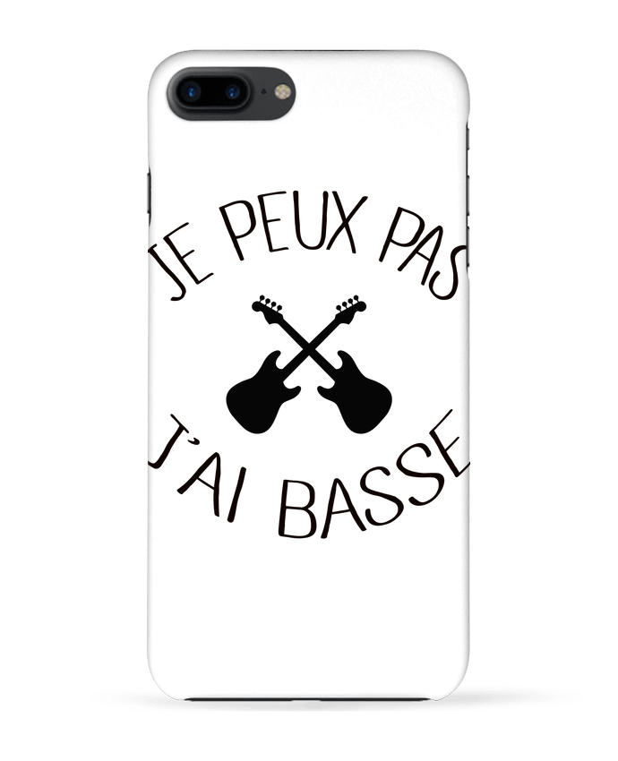 Case 3D iPhone 7+ Je peux pas j'ai Basse by Freeyourshirt.com