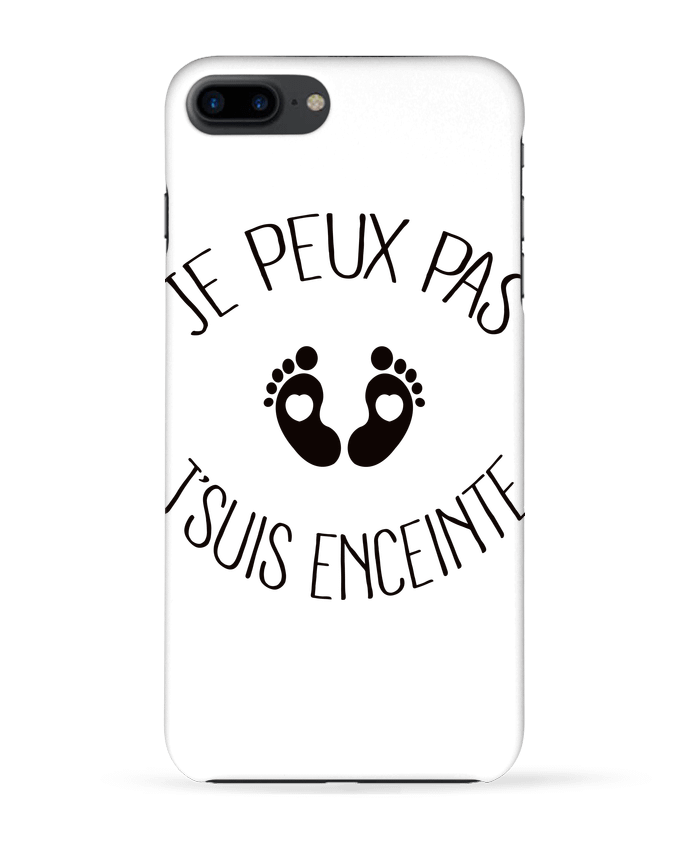 Coque iPhone 7 + Je peux pas je suis enceinte par Freeyourshirt.com