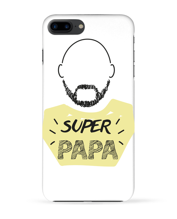 Coque iPhone 7 + SUPER PAPA / LOVELY DAD par IDÉ'IN