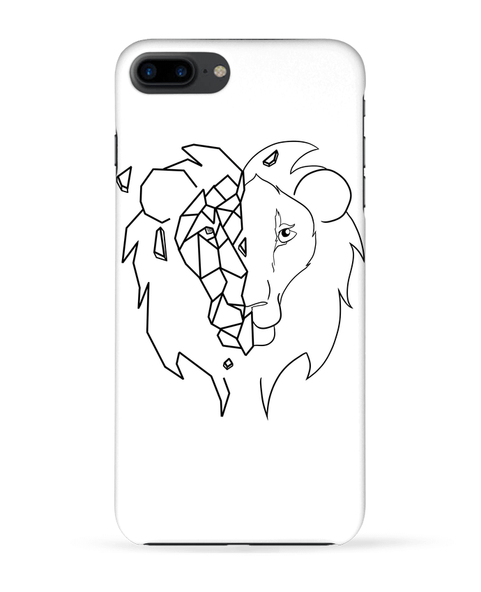 Coque iPhone 7 + Tete de lion stylisée par Tasca