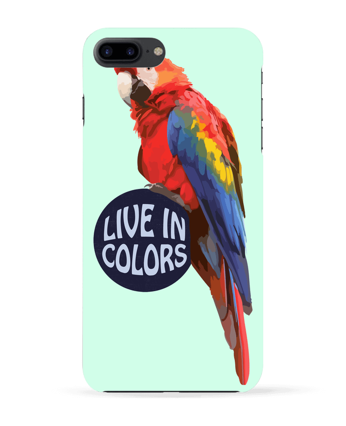 Case 3D iPhone 7+ Perroquet - Live in colors by justsayin
