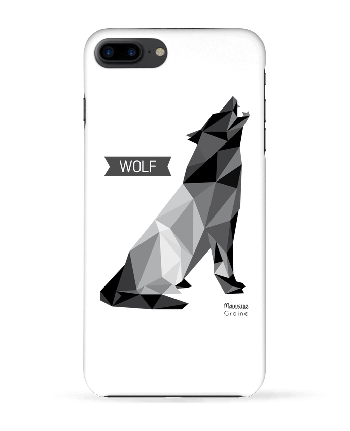 Coque iPhone 7 + WOLF Origami par Mauvaise Graine