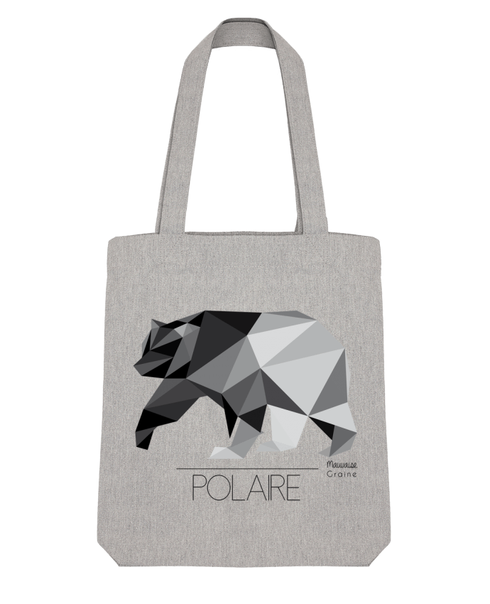 Tote Bag Stanley Stella Ours polaire origami by Mauvaise Graine 
