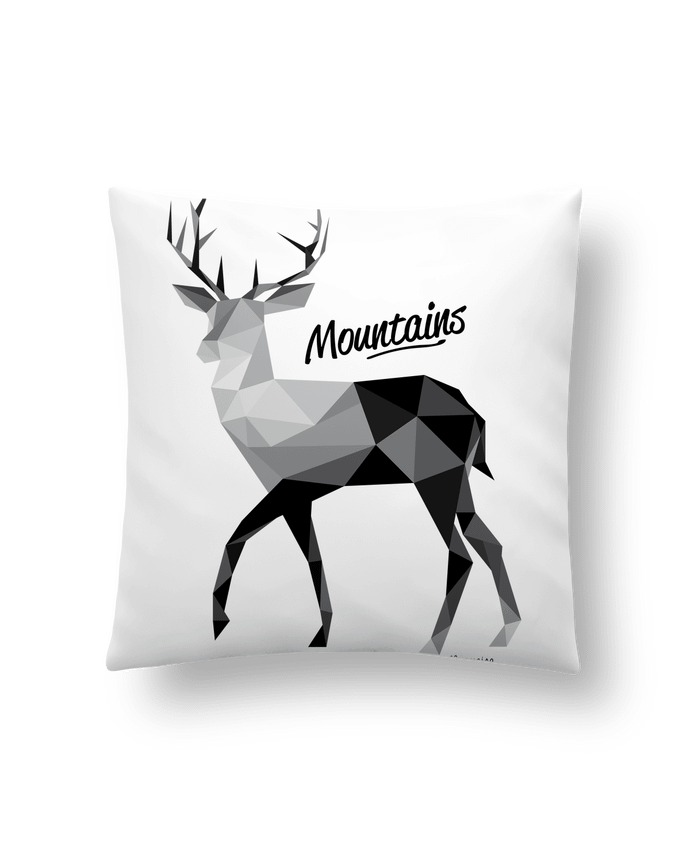 Cushion synthetic soft 45 x 45 cm Mountains by Mauvaise Graine