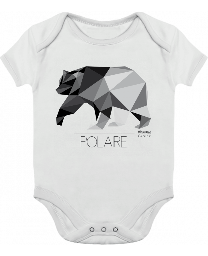 Baby Body Contrast Ours polaire origami by Mauvaise Graine